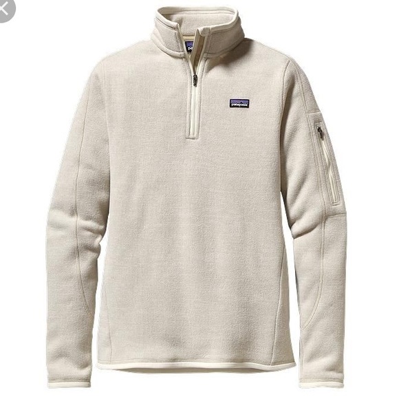 white half zip fleece